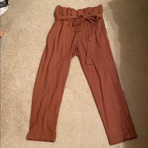 Tan cropped pants